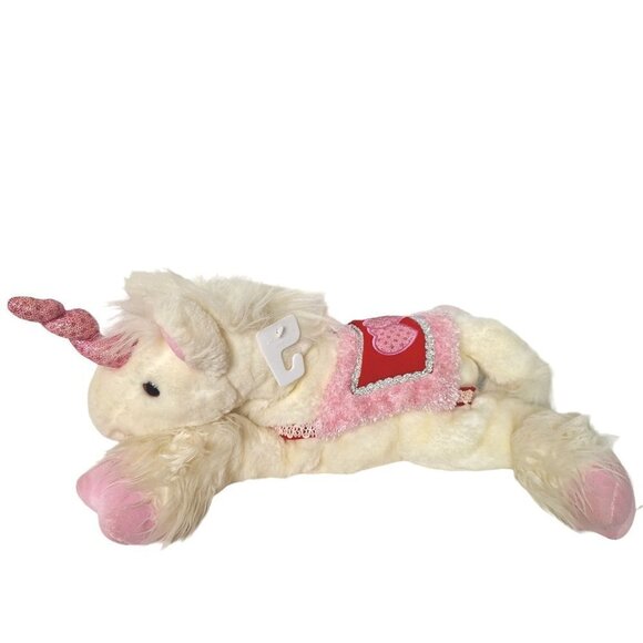 Vintage 2002 Commonwealth Valentine Unicorn Plush 18 Inch - Picture 4 of 8